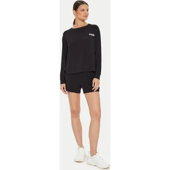 Dámské noční prádlo Hugo Pyžamový top Unite 50490706 Černá Relaxed Fit S