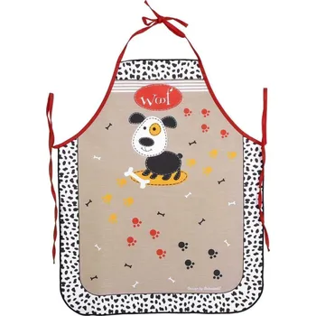 Kuchyňská zástěra Forbyt Zástěra dětská Pejsek béžová