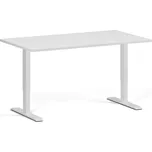 B2B Partner Výškově nastavitelný stůl, 140x80 cm, 1 motor, bílá podnož, bílá