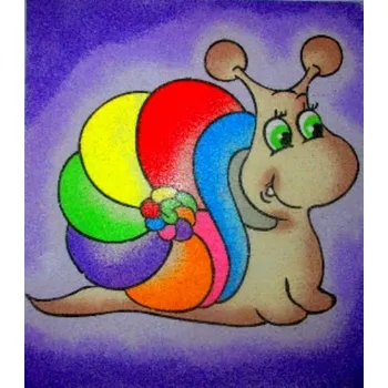 Šablona na pískový obrázek - šnek