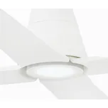 FARO BARCELONA Stropní ventilátor Typhoon L LED světlo IP44 bílá - Ø svítidlo 12 cm; baldachýn – Ø 13 cm, výška 6 cm; minimální montážní výška 2,30 m LED 19 W celkem - Doprava zdarma