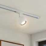 Lindby kolejnicový reflektor Linaro, GU10, Ø 9 cm, bílý, 1 fáze bílá 1 x 10 W LED