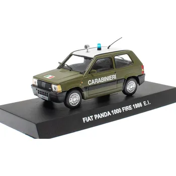 autíčko Fiat Panda 1000 Fire 1986 E.I. Carabinieri 1:43 - DeAgostini časopis s modelem Fiat Panda 1000 fire Carabineri 1986 - kovový model auta