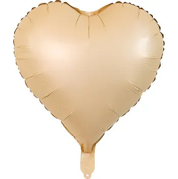 Balónek Fóliový balónek Srdce krémové 45 cm