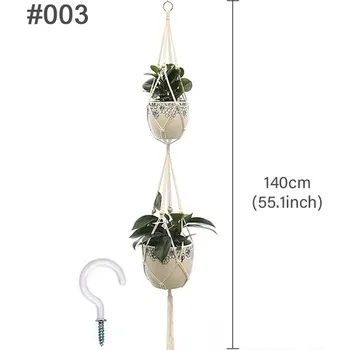 Květináč Ručně vytvořený macrame květináč - 13