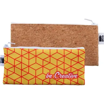 Penál Reklamní Corpy RPET pouzdro na pera na zakázku, bílá