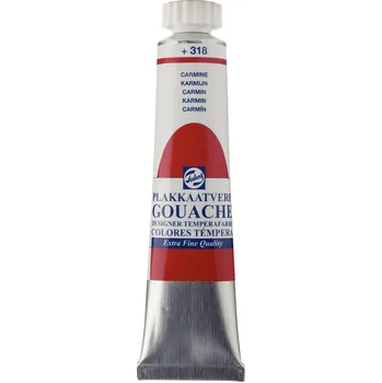 Speciální výtvarná barva TALENS Kvašová barva Gouache Extra Fine - 318 Carmine Objem: 20 ml