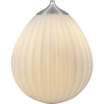 UMAGE Around The World bílá, stínidlo bílá/ocel - baldachýn - Ø 12 cm, výška 7 cm bílá, ocel kartáčovaná 1 x 15 W LED - Doprava zdarma