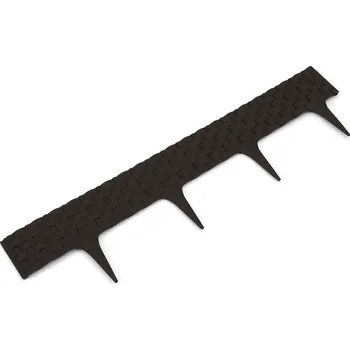 Zahradní obrubník FLOMAT Hnědý plastový palisádový zahradní obrubník FLOMA Ratan - délka 80 cm, výška 8 cm