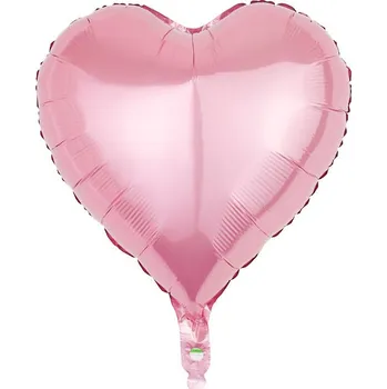 Balónek Fóliový balónek srdce světle růžové 45 cm