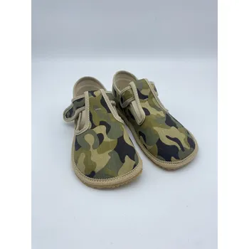 Dámská zdravotní obuv Beda Barefoot bačkůrky BF-060010/W Army Vojenské Velikost EU: 29, vnitřní délka: 186, vnitřní šířka: 75