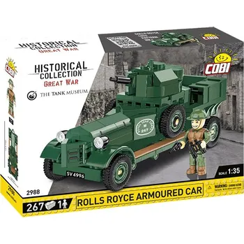 autíčko Rolls Royce 1920 MK1 Britské obrněné vozidlo - stavebnice 1:35 - COBI Britské obrněné vozidlo Rolls-Royce 1920 MKI - Model KIT