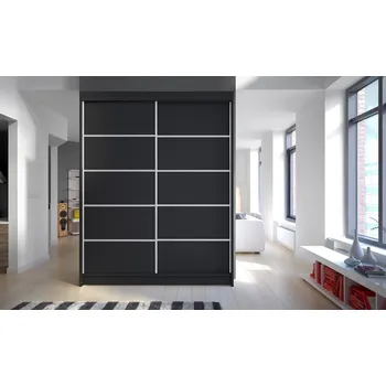 Šatní skříň Šatní skříň SVEZIA IV, černá +možnost VÝNOSU + vyzvednutí ZDARMA