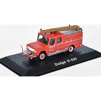autíčko Dodge D-500 Hasiči 1:72 - Atlas časopis s modelem Dodge D500 Hasiči - kovový model auta