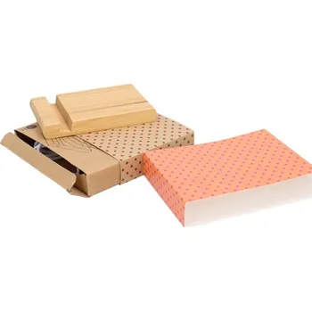 Jednorázové nádobí Reklamní CreaSleeve Kraft 196 papírový kraftový rukáv na zakázku, přírodní