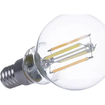 Lampička LUUMR Smart LED kapková lampa sada 2 žárovek E14 4,2W CCT čirá Tuya bílý matný