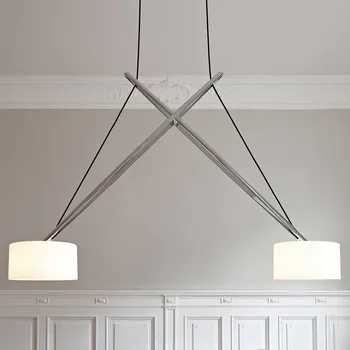 Serien Lighting serien.lighting Twin pohyblivé závěsné světlo LED - baldachýn - délka 21,5 cm, šířka 8,5 cm, výška stínidla 13,5 cm leskle chromovaný hliník, opálově bílá 2 x 12 W LED - Doprava zdarma