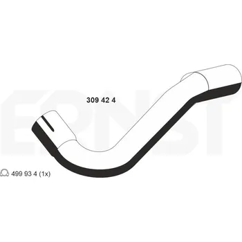 Výfuková trubka Výfuková trubka ERNST 309424