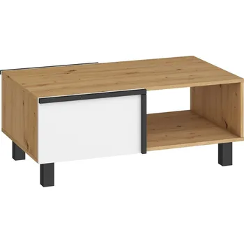 Konferenční stolek Konferenční stolek DZENGAL 2D, dub artisan/bílá, 5 let záruka + vyzvednutí ZDARMA