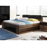 ZANDER postel 140x200 cm, dub monastery/černý lesk +možnost VÝNOSU + vyzvednutí ZDARMA