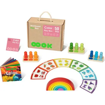 Výuková hračka Mamido Montessori Color Box XXL Barevná zábava a učení v jednom