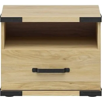 Dětská postýlka Black Red White LARA KOM1S noční stolek jasan běloruský