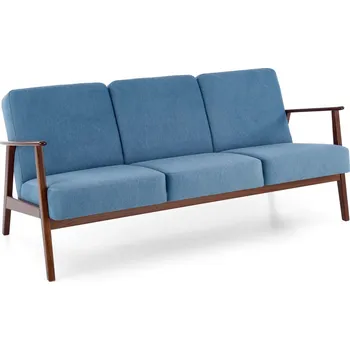 Pohovka Nábytek PEGAS s.r.o. Pohovka MILANO 3S, Modrý Castel 74/Tmavý Ořech