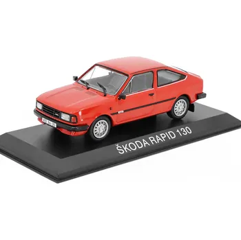 autíčko DeAgostini Škoda Rapid 130 1:43 - Kaleidoskop slavných vozů časopis s modelem #4 Škoda Rapid 130 - kovový model auta