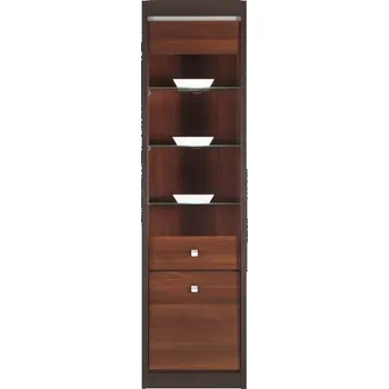 police Vitrína HADIR, ořech tmavý + vyzvednutí ZDARMA