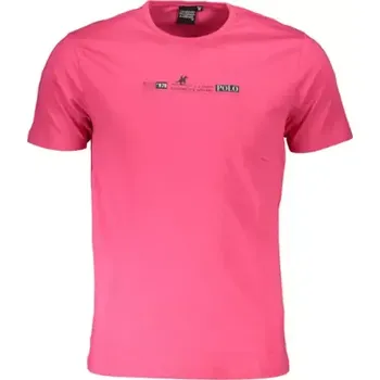 Pánské tričko U.S. Grand Polo pánské tričko růžové UST-689