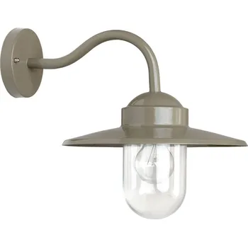 Venkovní osvětlení K.S. Verlichting Venkovní nástěnné svítidlo Dolce v barvě taupe šedá, čirá 1 x 60 W - Doprava zdarma