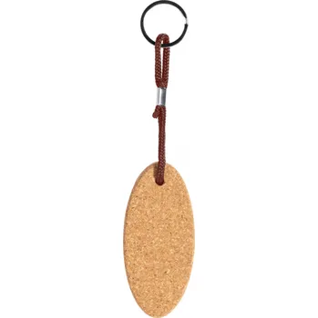 Reklamní Flocox přívěšek na klíče z korku, přírodní