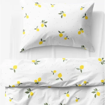 Povlečení Dětské bavlněné povlečení - Citrony 140 x 200 a 70 x 90 cm