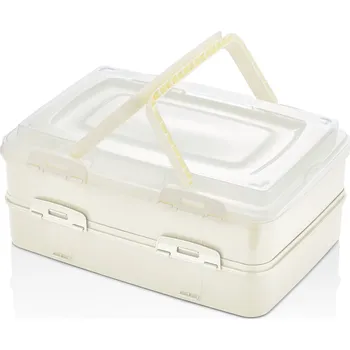 Dóza na potraviny Herzberg Cooking Box na pečivo Herzberg Duplex Takeaway slonová kost