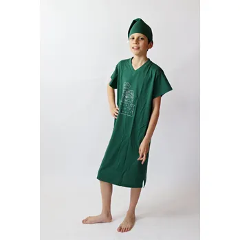 Dámská noční košile Chlapecká noční košile krátká Rozárka K124 medvídek zelená Barva: Modrá, Velikost: 150