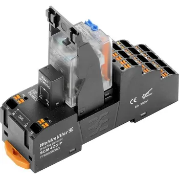 Relé WEIDMÜLLER Relé DRMKITP 24V DC 250V AC 4CO LD/PB 5A zelená LED 2576140000