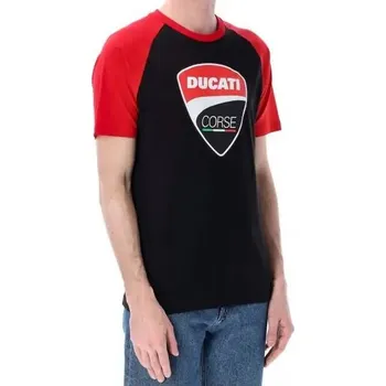 Pánské tričko GP Racing Volnočasové tričko Ducati Corse s logem černé Velikost: M