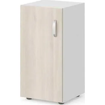 Šatní skříň Nízká skříň Manager 39,9 x 42,2 x 80 cm, levá, akát světlý / bílá