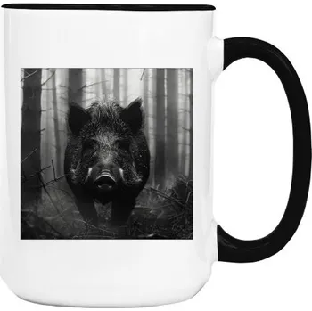 Pánské oblečení Hrnek velký barevný s potiskem Wild Boar na hrnku