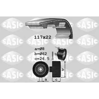 Rozvod motoru Sada rozvodového řemene, , SASIC, 1756079