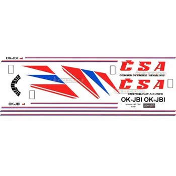 Plastikový model Obtisky Iljušin IL-62 ČSA (Československé Aerolinie) pro Veb Plasticart - BSmodelle BSM100595