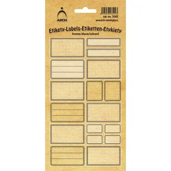 Samolepící etiketa Etikety dekorační - eko rámečky