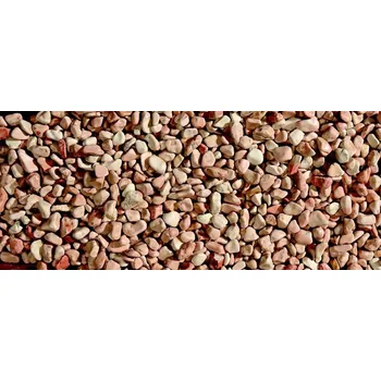 Zahradní dekorace Valounky Rosa Corallo, velikost 15-25mm, pytel 25kg – okrasné kameny (kamenivo) na zahradu