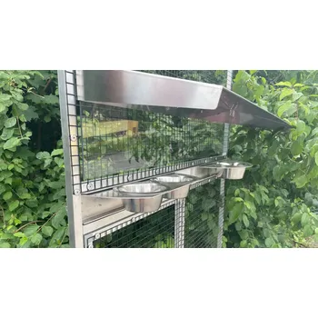 Chov hospodářského zvířete Nerezový kryt nad krmné pulty