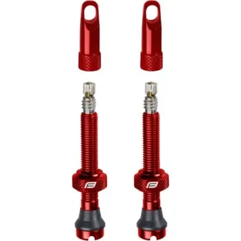 Plášť na kolo ventilky FORCE pro bezdušový systém 2xFV 44mm, červené - Červená, 2 kusy