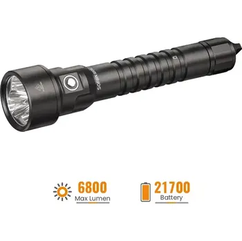 Vodotěsná svítilna Sofirn SD09L, 6800 lumenů, s akumulátory (potápěčská, výkonná a kvalitní baterka s dlouhou výdrží od firmy Sofirn)