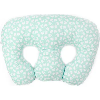 Kojící polštář Milkie Eden polštář na kojení a pro dvojčata Bunny Mint