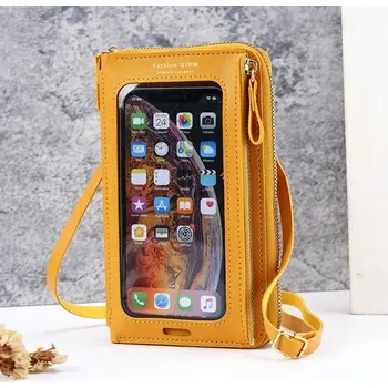 Kabelka Crossbody kabelka luxusní dámská - žlutá B