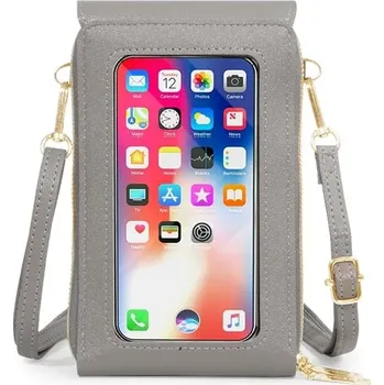 Kabelka Crossbody kabelka luxusní dámská - šedá