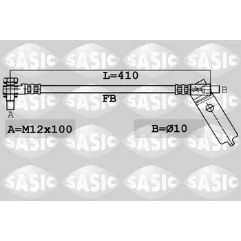 Brzdová hadice Brzdová hadice, , SASIC, 6606198